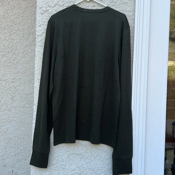 Outerknown Active Green Long Sleeve Wool Top Men's Size XL NWT